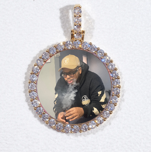 3D CIRCLE CUSTOM PICTURE PENDANT SMALL SIZE