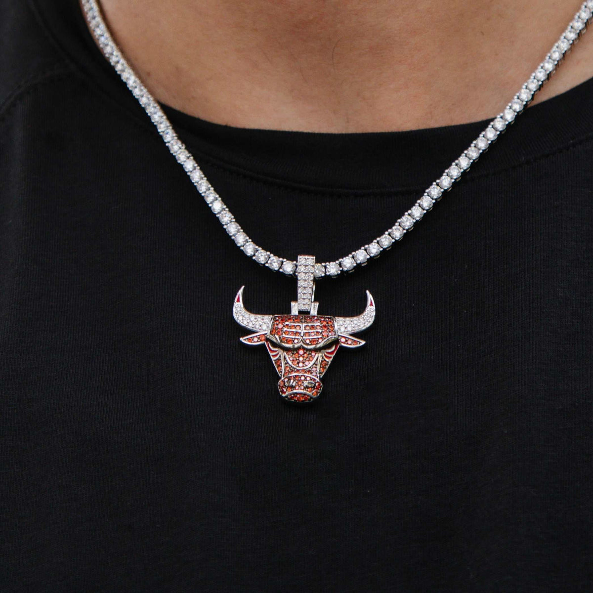 Chicago Bulls Official NBA Logo Pendant