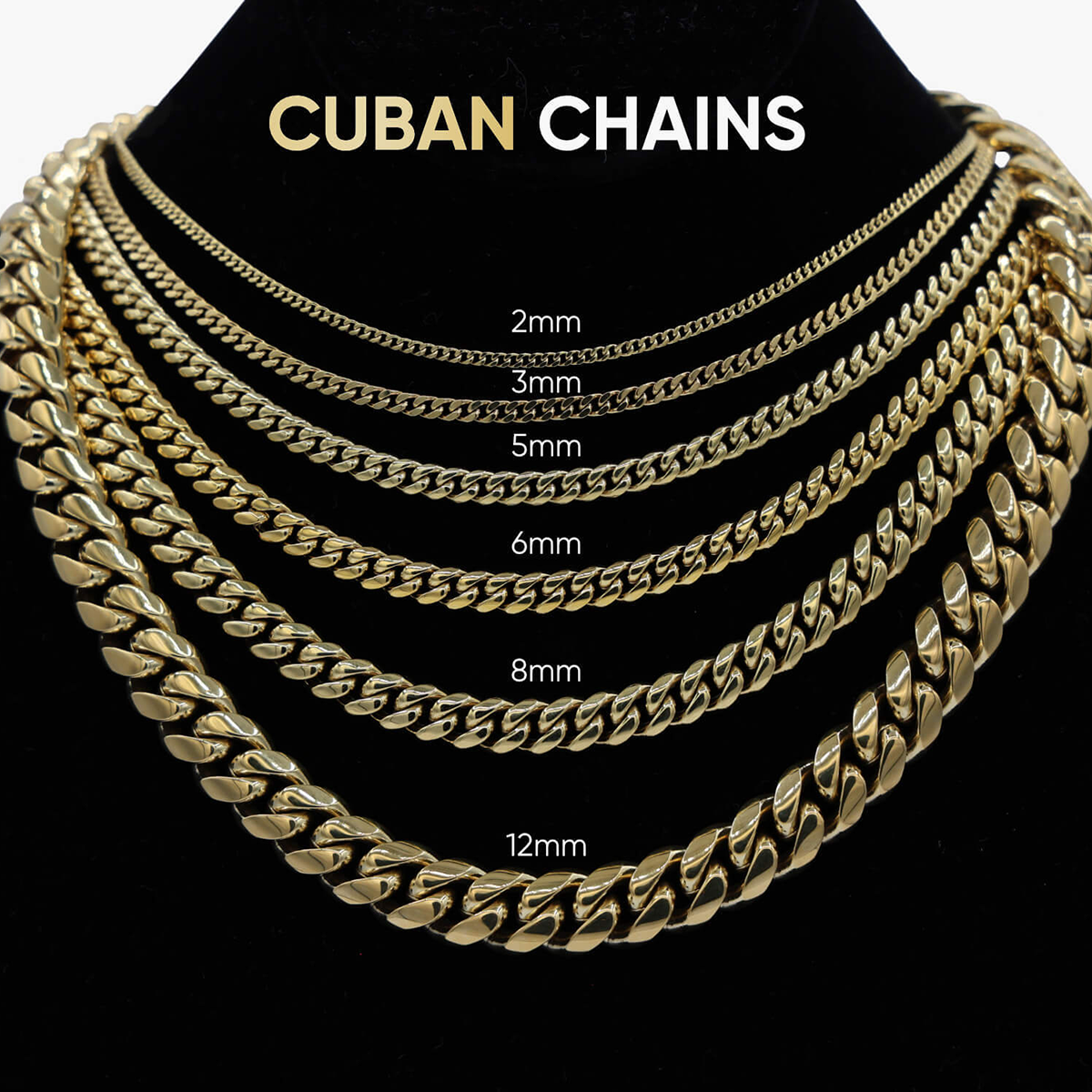 19mm Diamond Clustered Cuban Necklace - White Gold