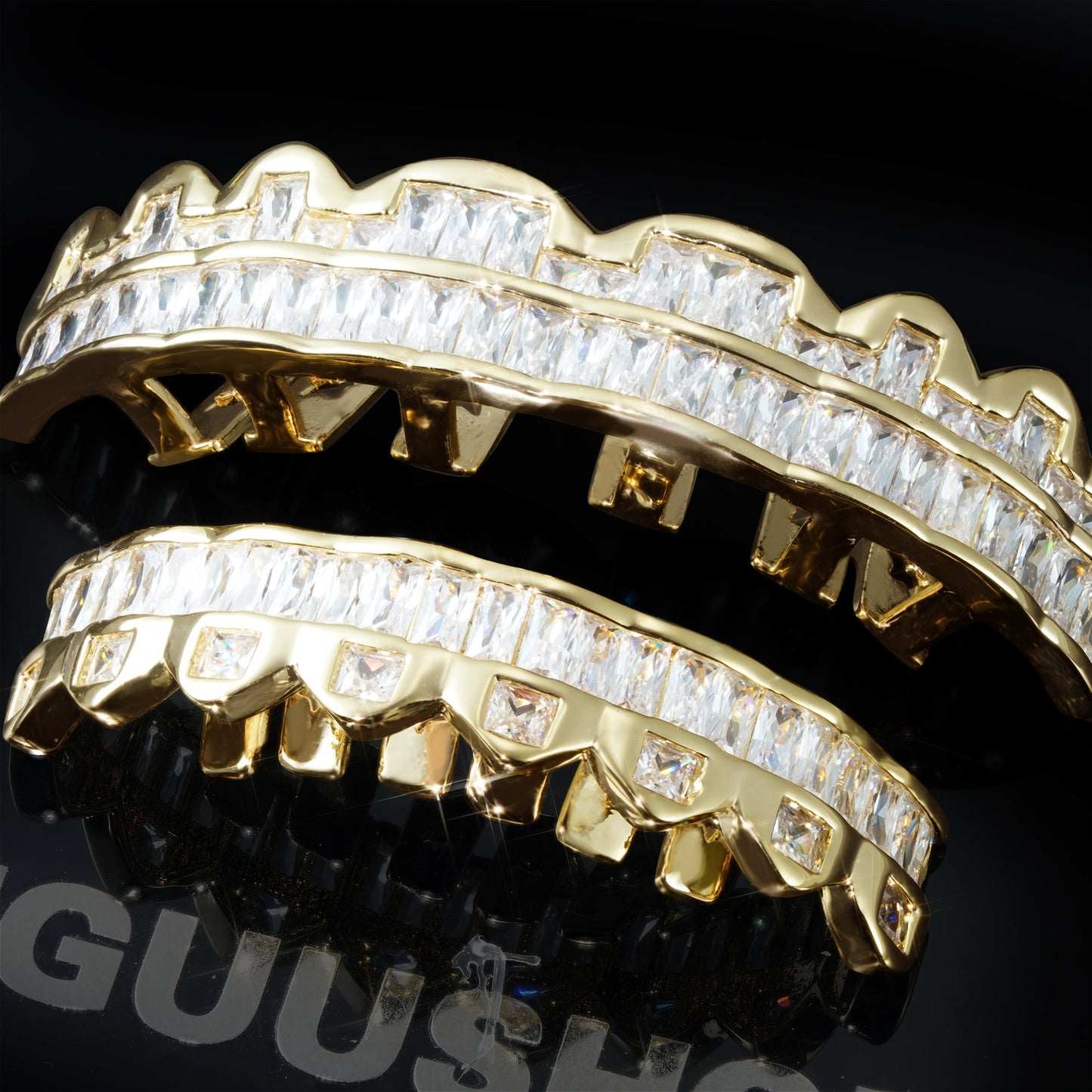 18K Gold-Plated AAA CZ Hip Hop Grillz