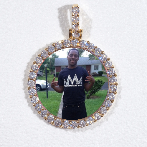 3D CIRCLE CUSTOM PICTURE PENDANT SMALL SIZE