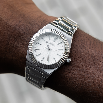 36MM Fluted Bezel Alpha Era® in White Gold