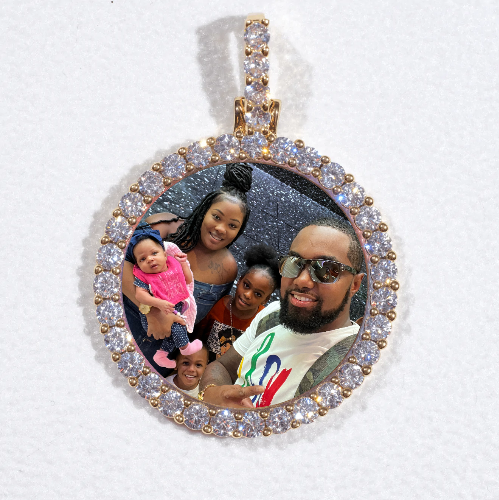 3D CIRCLE CUSTOM PICTURE PENDANT SMALL SIZE