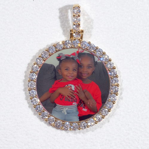 3D CIRCLE CUSTOM PICTURE PENDANT SMALL SIZE