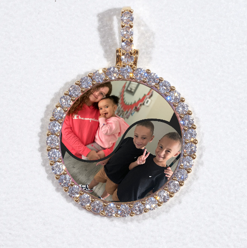 3D CIRCLE CUSTOM PICTURE PENDANT SMALL SIZE