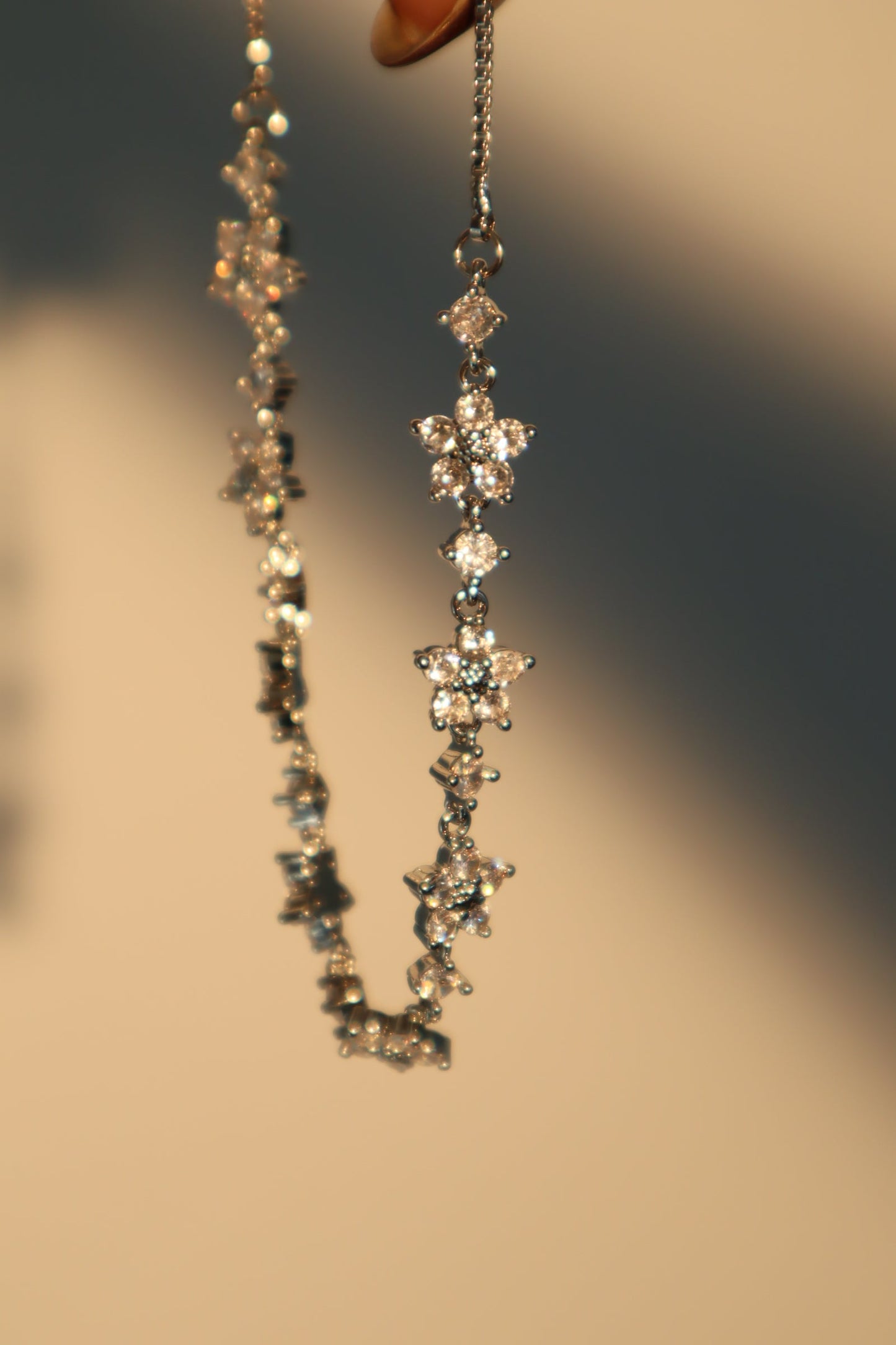 Palladium White Gold Plated Starlight Bloom Bracelet