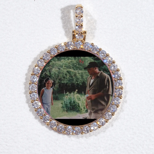 3D CIRCLE CUSTOM PICTURE PENDANT SMALL SIZE