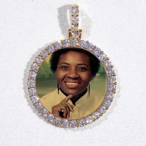 3D CIRCLE CUSTOM PICTURE PENDANT SMALL SIZE