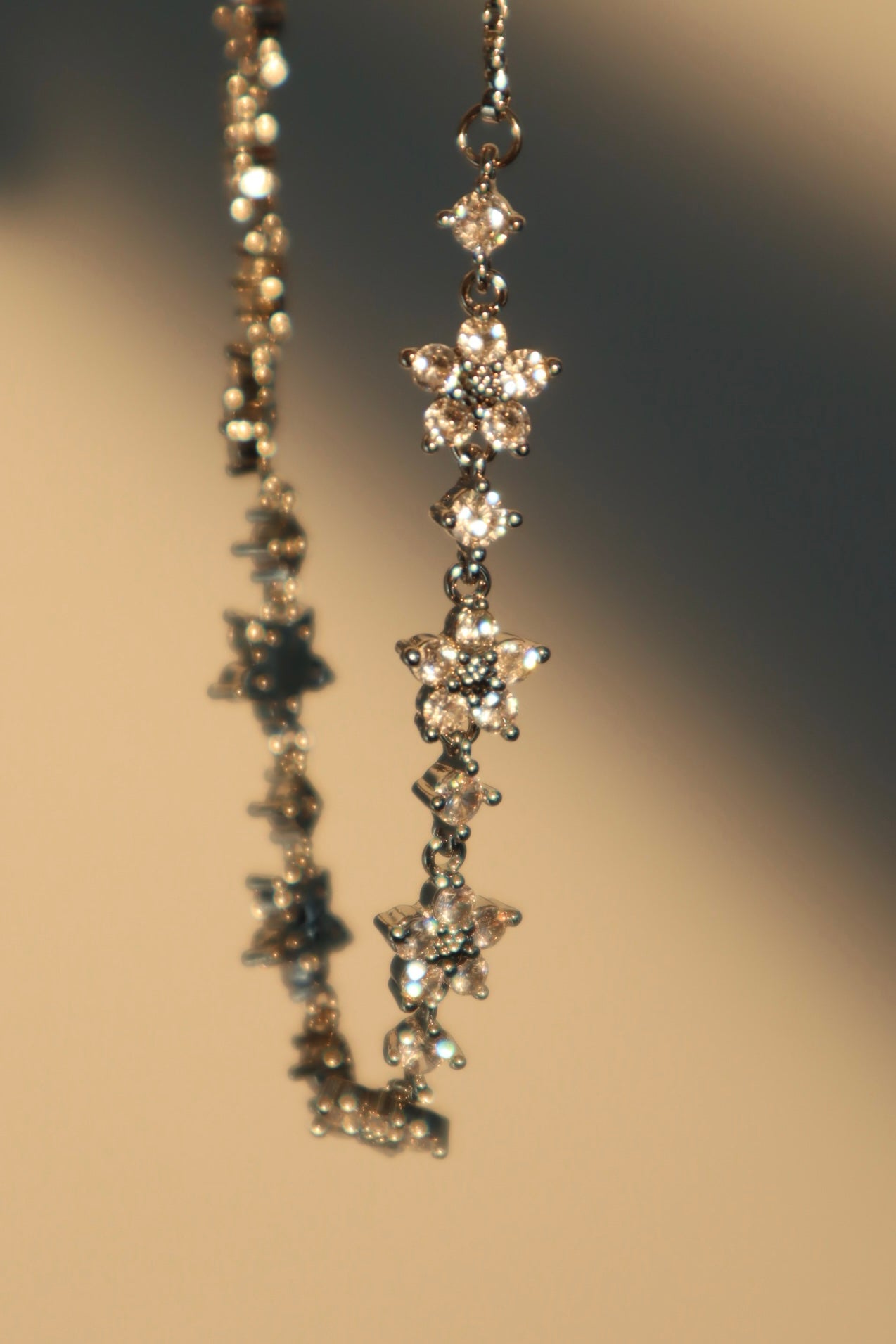 Palladium White Gold Plated Starlight Bloom Bracelet