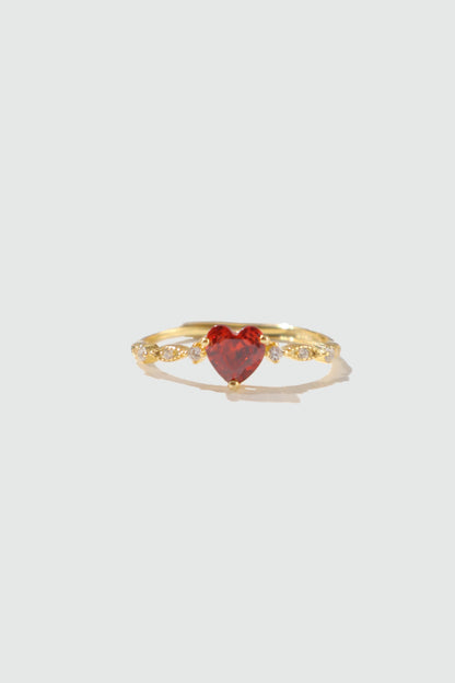 24K Gold Vermeil Heart Ring