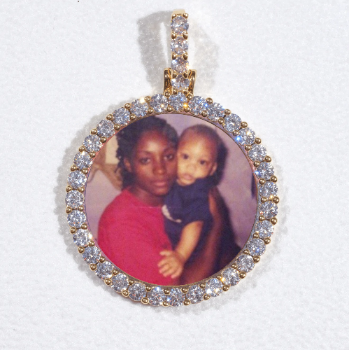 3D CIRCLE CUSTOM PICTURE PENDANT SMALL SIZE