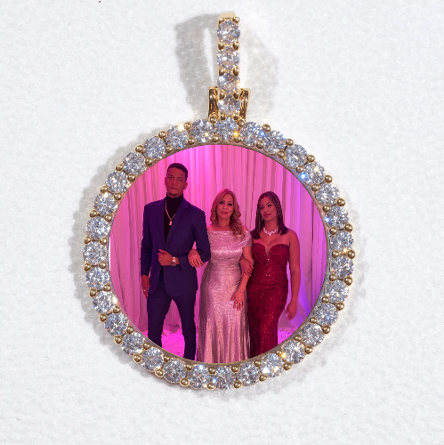 3D CIRCLE CUSTOM PICTURE PENDANT SMALL SIZE