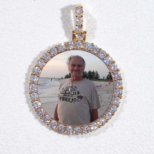 3D CIRCLE CUSTOM PICTURE PENDANT SMALL SIZE