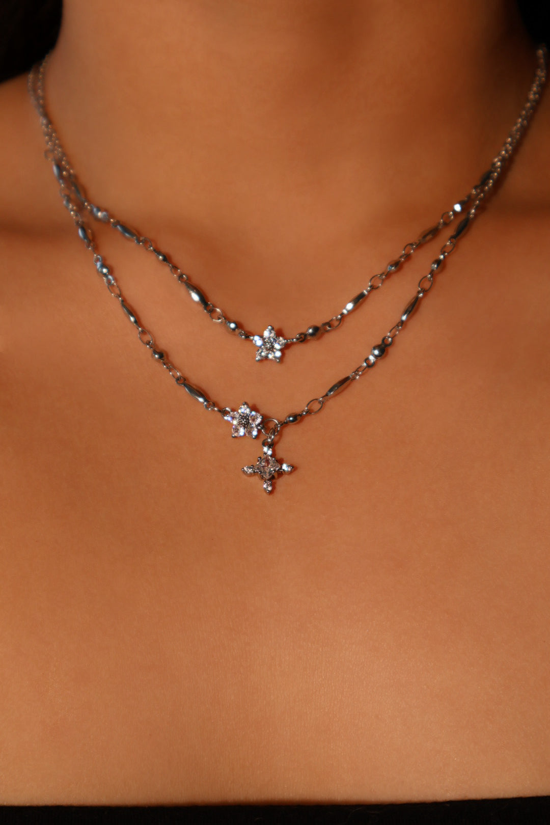 Starlight Bloom Necklace Duo Bundle
