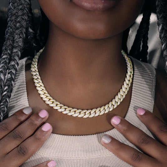 10mm Cuban Link Chain in 18K Gold