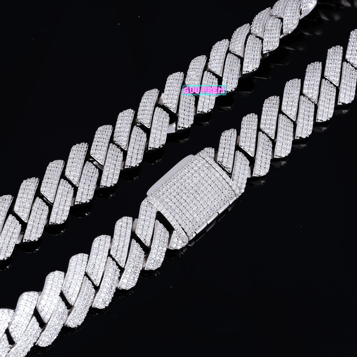 19mm Iced Prong Cuban Chain