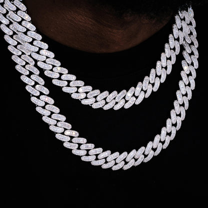 16MM Baguette Cuban Link Chain
