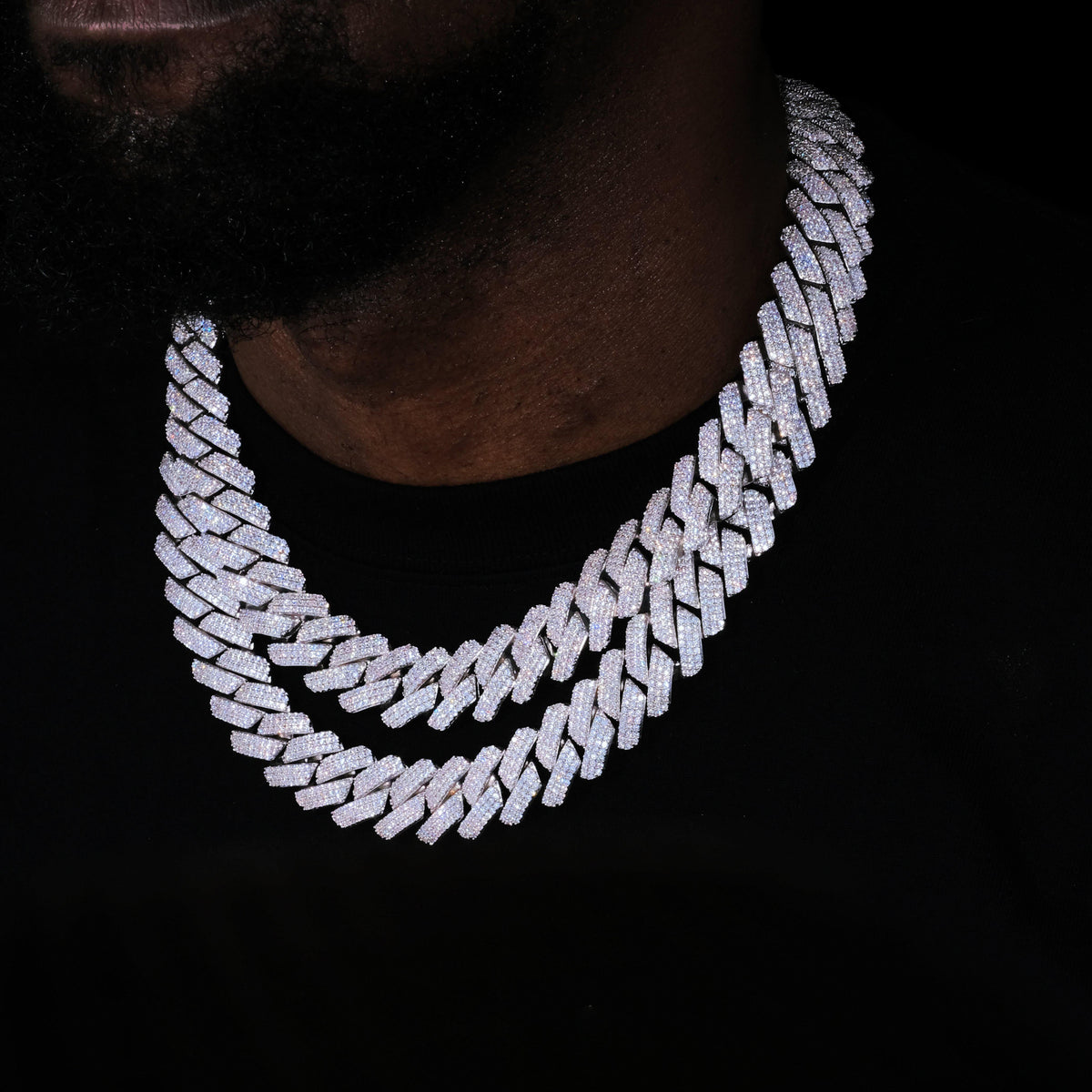 19mm Iced Prong Cuban Chain