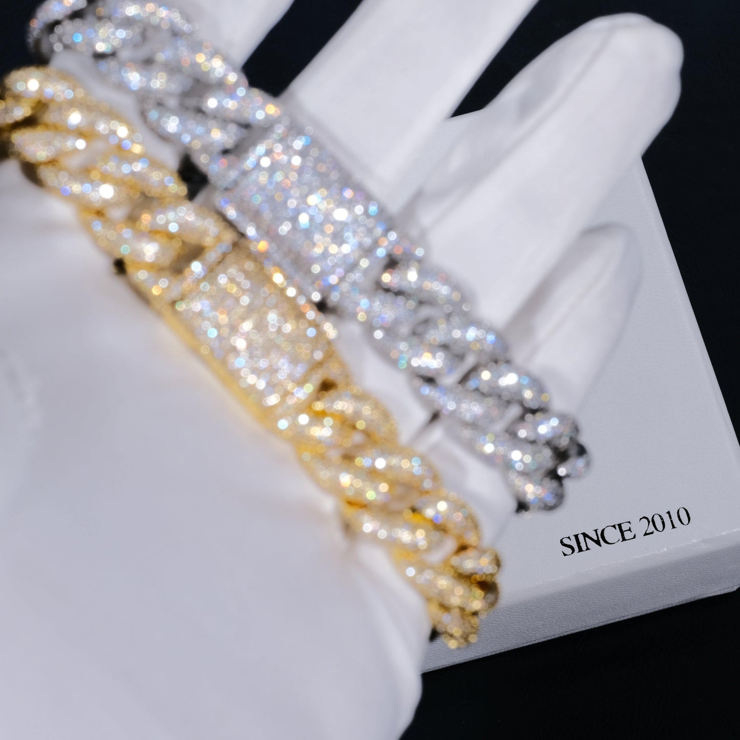 15mm 5-Row Iced Cuban Bracelet