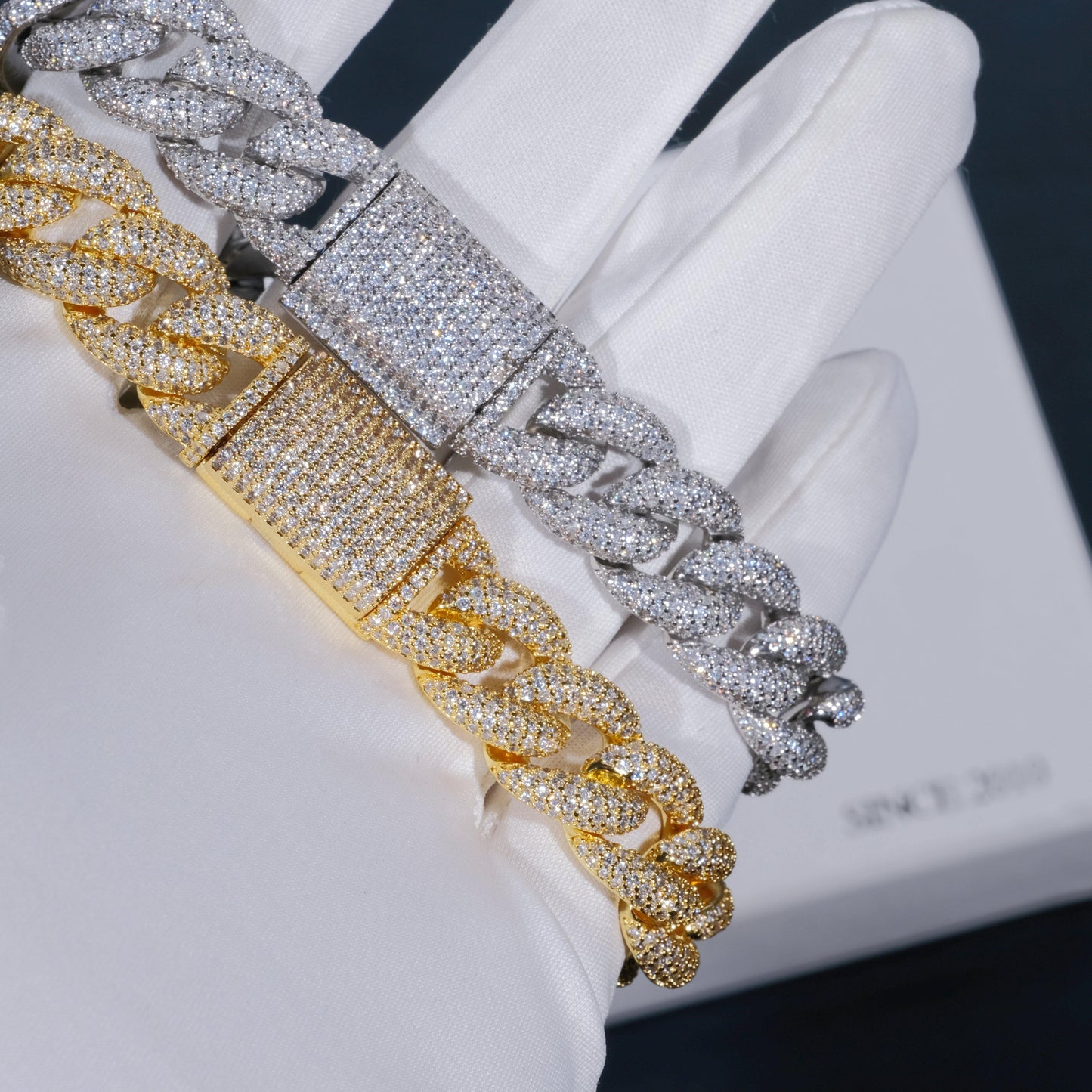 15mm 5-Row Iced Cuban Bracelet