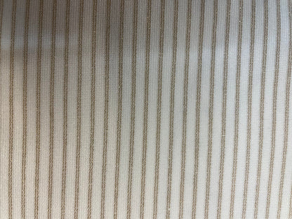 Stripe Double Knit Stretch Rayon - Cream /Gold
