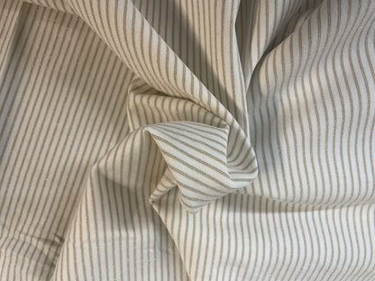Stripe Double Knit Stretch Rayon - Cream /Gold
