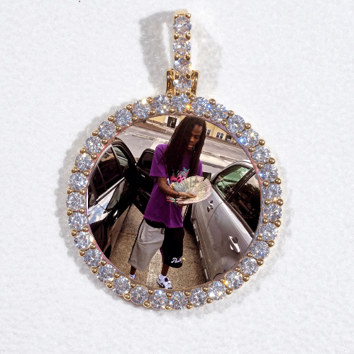 3D CIRCLE CUSTOM PICTURE PENDANT SMALL SIZE