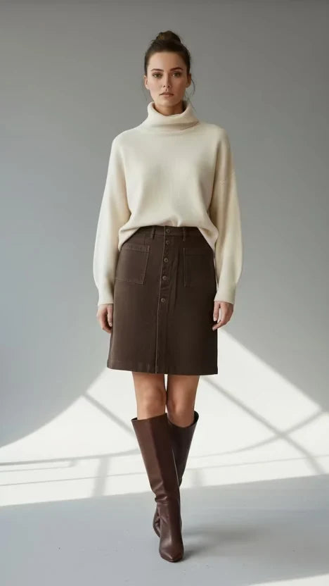 ATTE - Maxine Skirt - Chocolate