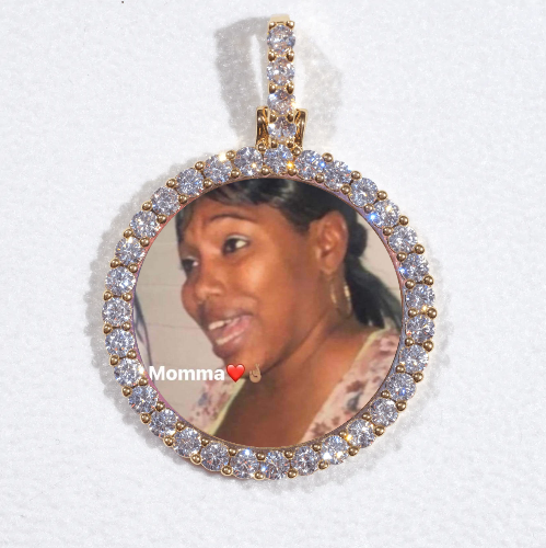 3D CIRCLE CUSTOM PICTURE PENDANT SMALL SIZE