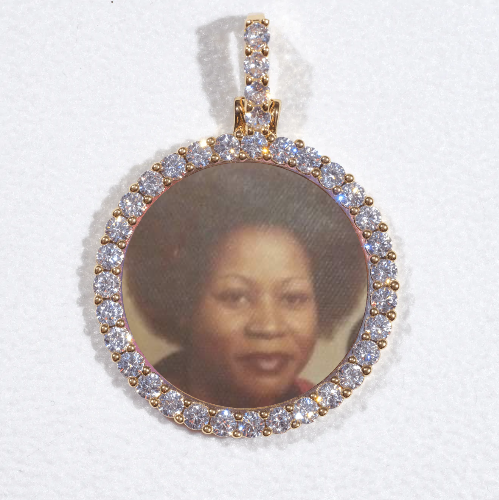3D CIRCLE CUSTOM PICTURE PENDANT SMALL SIZE
