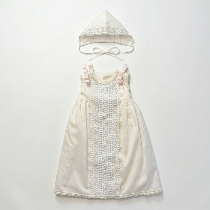 Baton Baptism Lace Dress — AGÜ Baby Spanish baby clothes