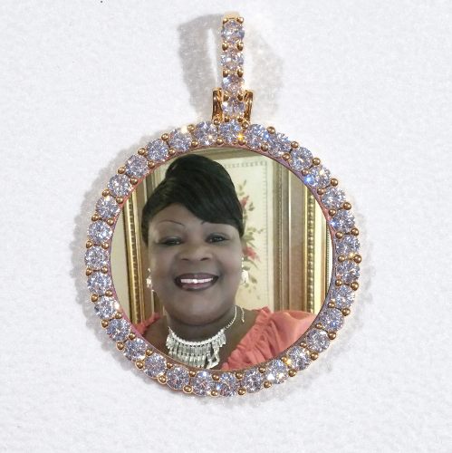 3D CIRCLE CUSTOM PICTURE PENDANT SMALL SIZE