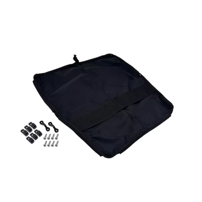 Black Ripstop Tankwell Cover with Black Bungee Cord