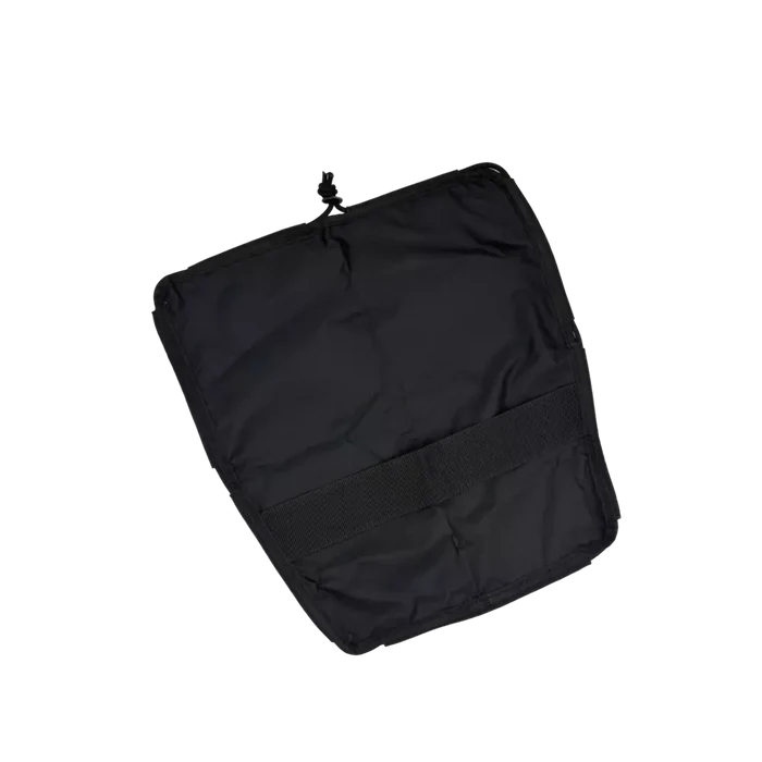 Black Ripstop Tankwell Cover with Black Bungee Cord