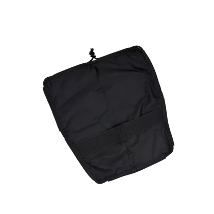 Black Ripstop Tankwell Cover with Black Bungee Cord
