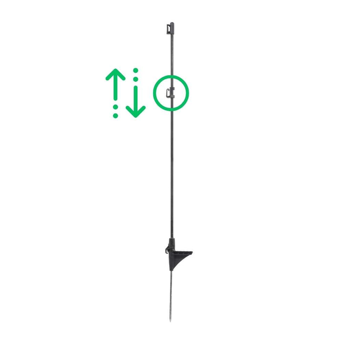 Height-adjustable cord attachment on the IQ Blind Search Pole for IGP