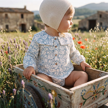 Blue Elephant Romper