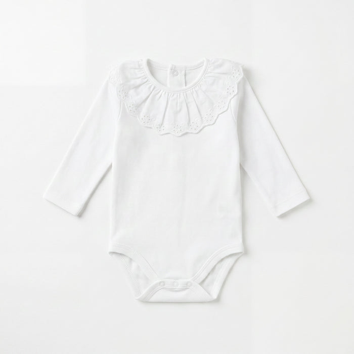 Body Long Sleeve with Flower Collar — AGÜ Baby Spanish baby clothes