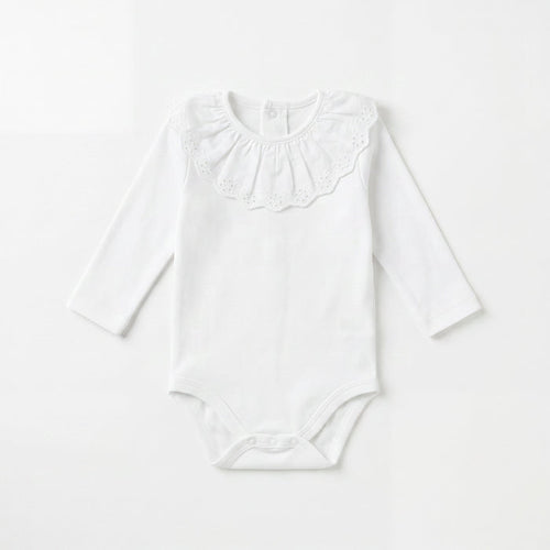 Body Long Sleeve with Flower Collar — AGÜ Baby Spanish baby clothes