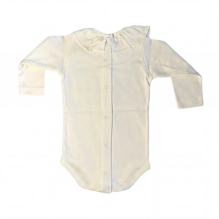 Body Long Sleeve with Peter Pan Collar — view 3 — handcrafted in Spain — AGÜ Baby
