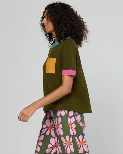 Boom Shankar - Poet Tee - Khaki Multi