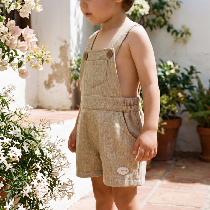 Boys Mustard Overall