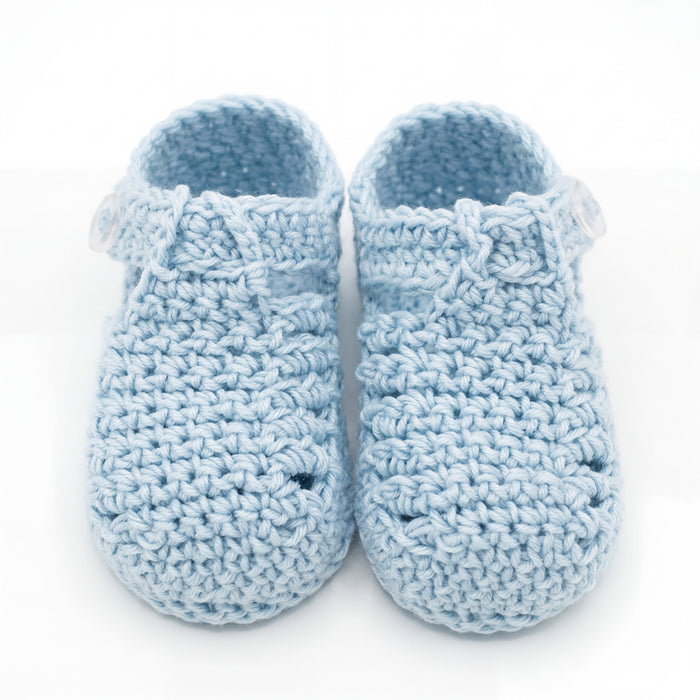 Boys Shoes Knitted One Size — view 4 — handcrafted in Spain — AGÜ Baby