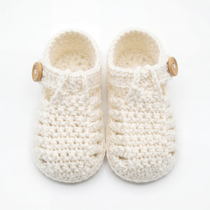 Boys Shoes Knitted One Size — view 6 — handcrafted in Spain — AGÜ Baby