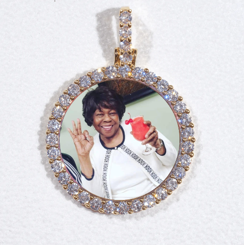3D CIRCLE CUSTOM PICTURE PENDANT SMALL SIZE