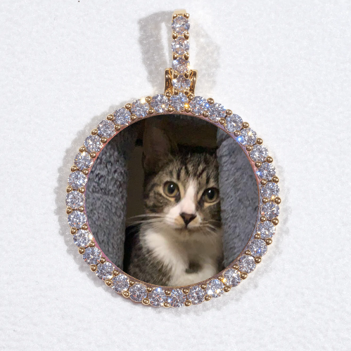 3D CIRCLE CUSTOM PICTURE PENDANT SMALL SIZE