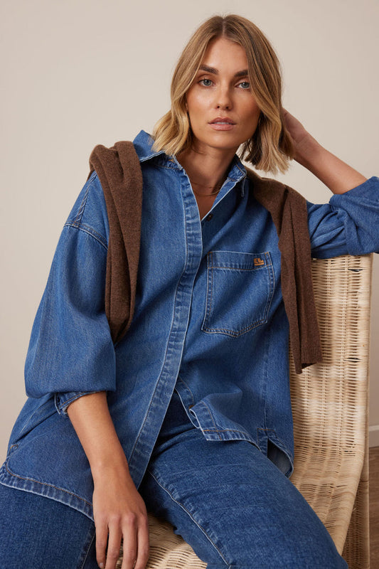 Ceres - Gwynne Shirt - Fresh Indigo