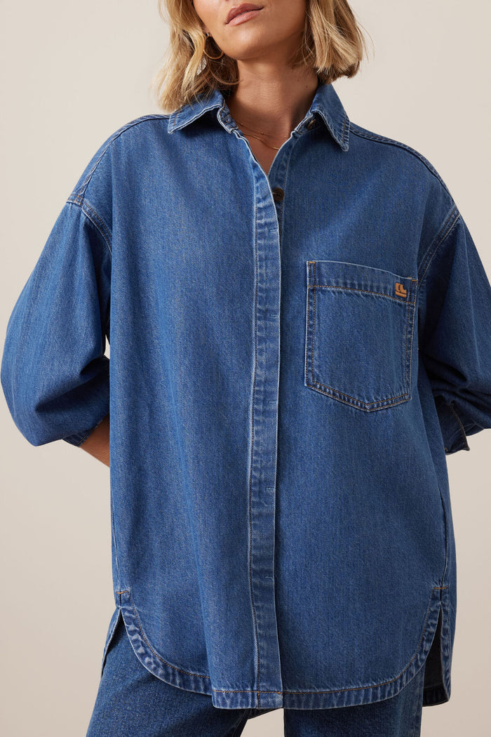 Ceres - Gwynne Shirt - Fresh Indigo