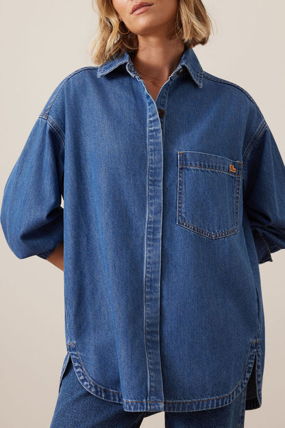 Ceres - Gwynne Shirt - Fresh Indigo
