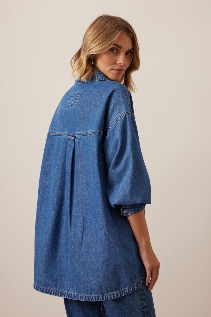 Ceres - Gwynne Shirt - Fresh Indigo